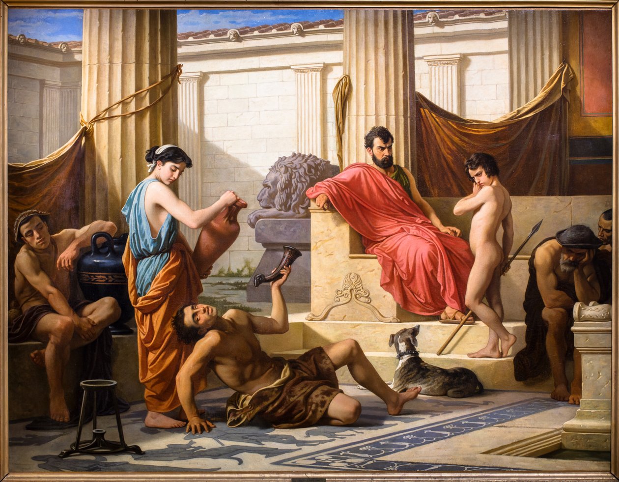 Onderwijs in Sparta door Luigi Mussini