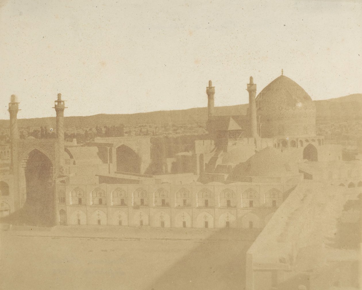 Yran, Piazza a Isphaan, 1858 door Luigi Pesce