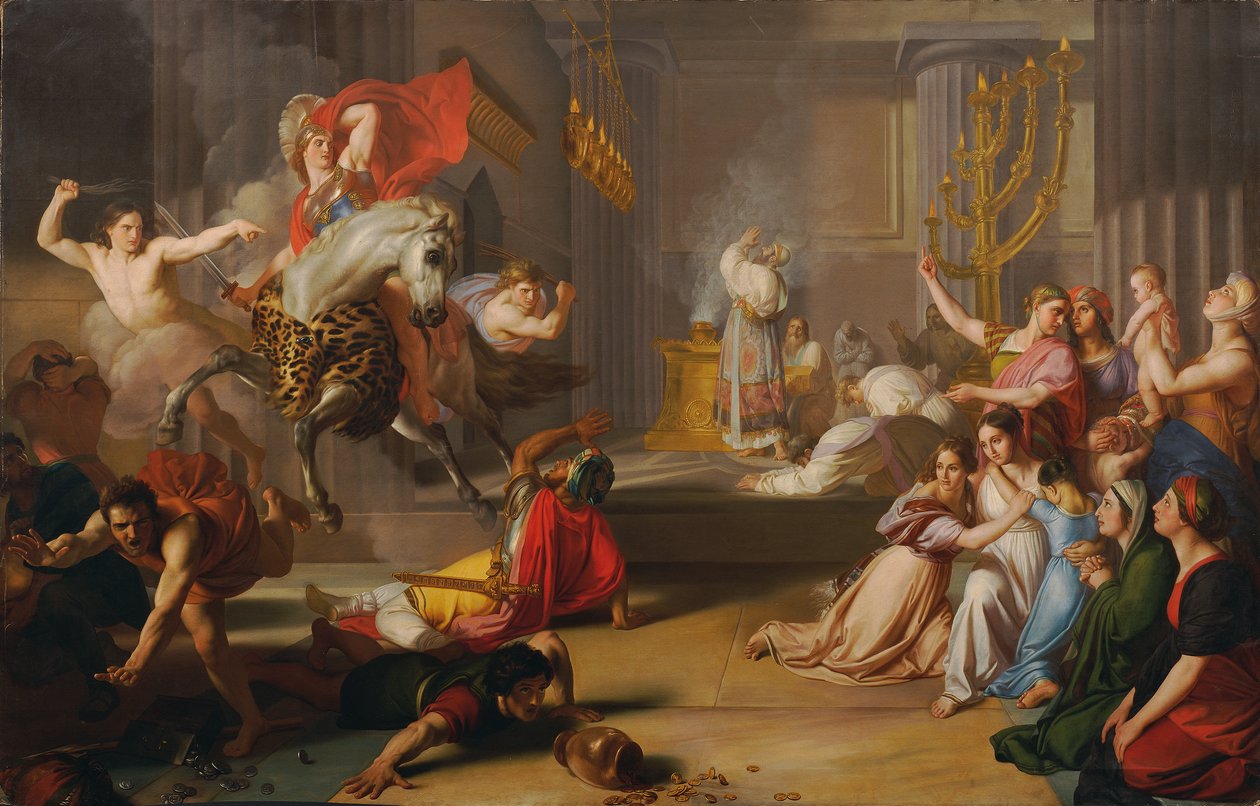 De verdrijving van Heliodorus uit de tempel door Luigi Sabatelli