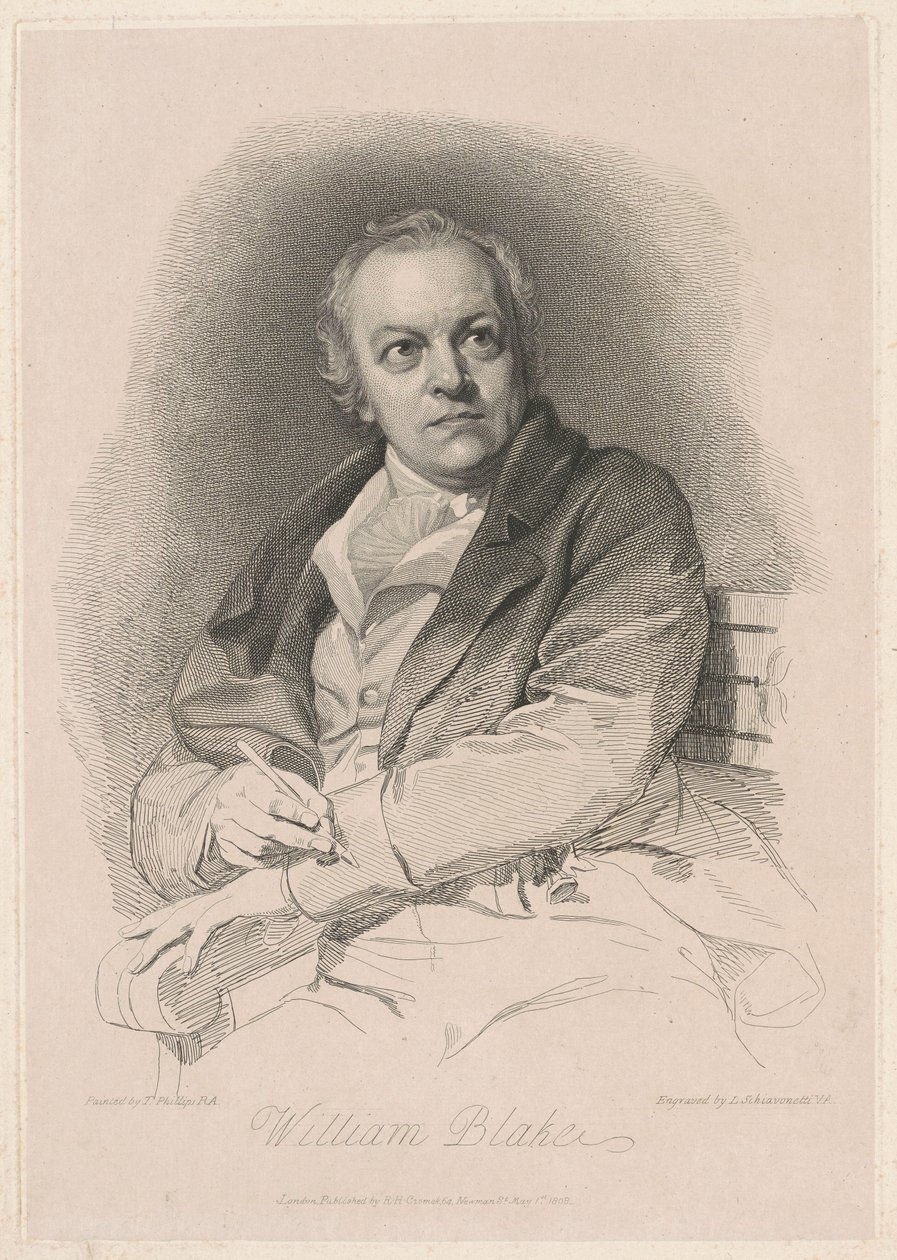 William Blake door Luigi Schiavonetti, after Thomas Phillips, R.A.