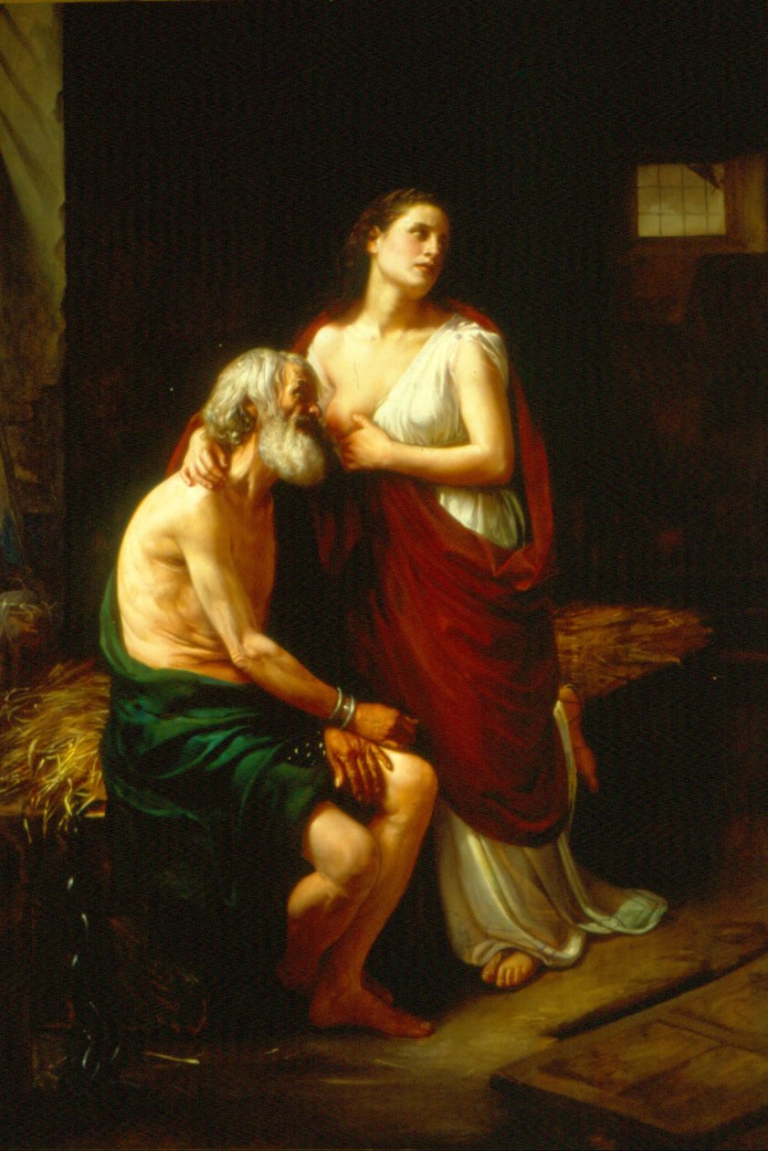 Romeinse liefdadigheid door Luis Monroy