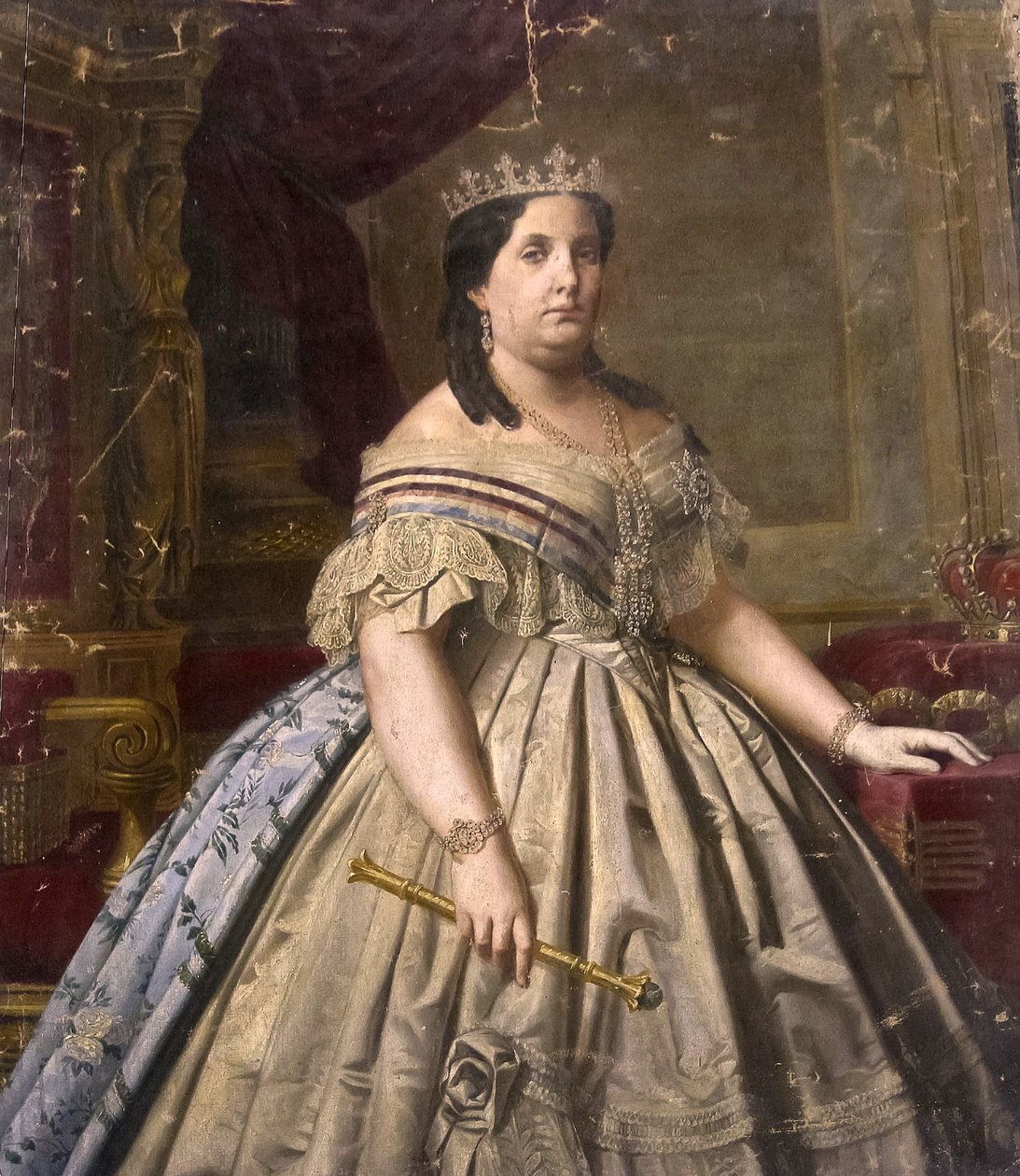 Isabel II van Spanje door Luis de Madrazo