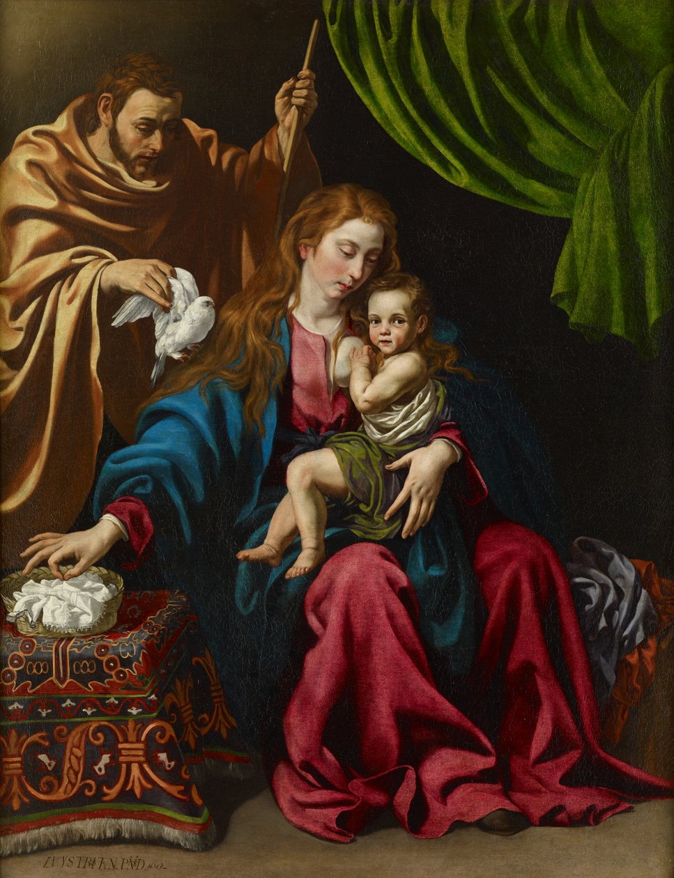 De Heilige Familie, 1613 door Luis Tristan de Escamilla