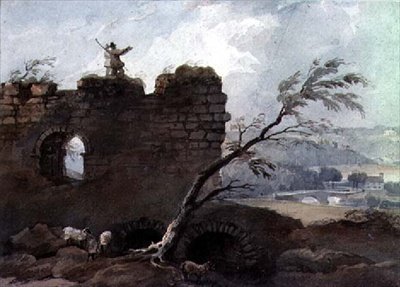 Kasteel Mitford, Northumberland door Luke Clennell
