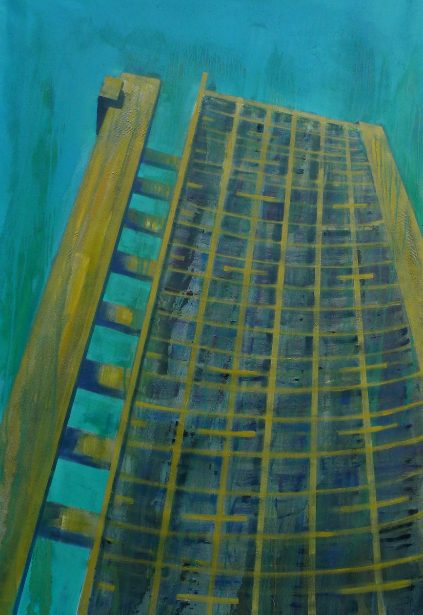 Goldfingers nalatenschap, 2015 (olieverf op doek) door Luke M Walker
