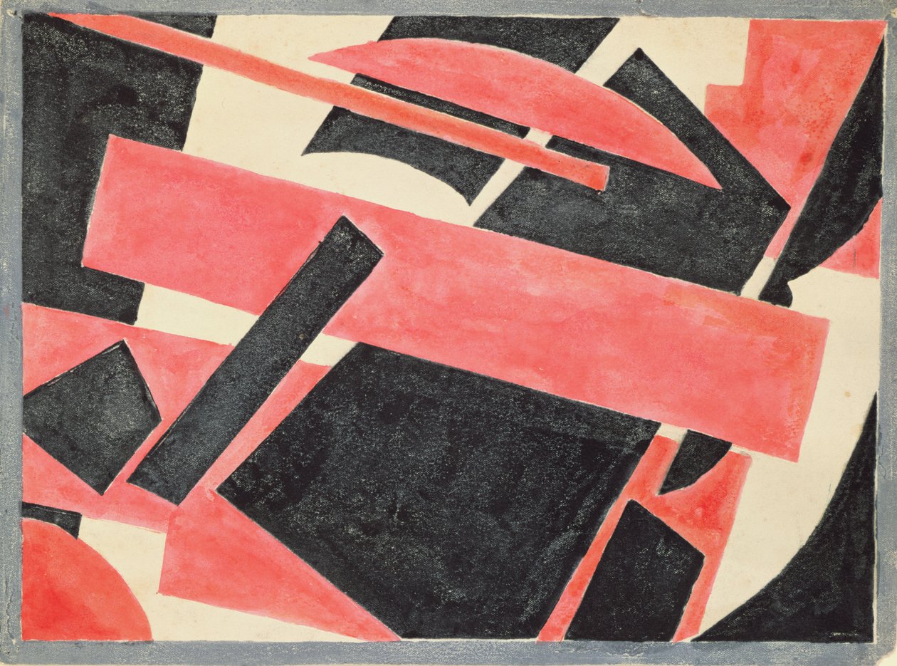 Zonder Titel (compositie) door Lyubov Sergeevna Popova