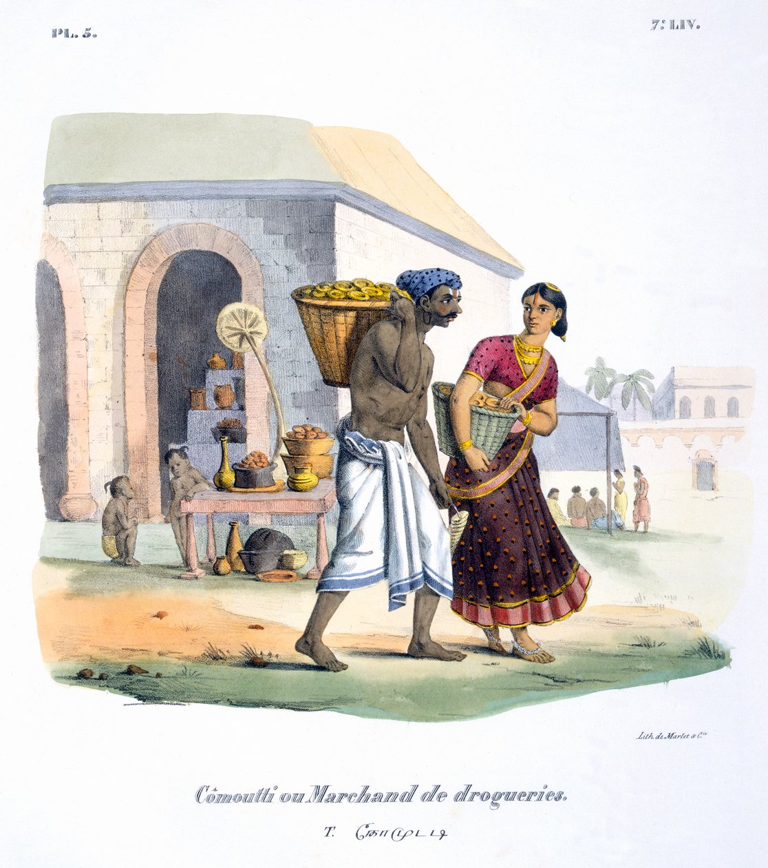 Drugsverkoper, 1827-35 door M.E. Burnouf