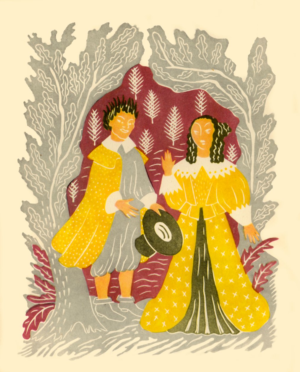 Man en vrouw, 1937, 1946 door M.R.H. Farrar