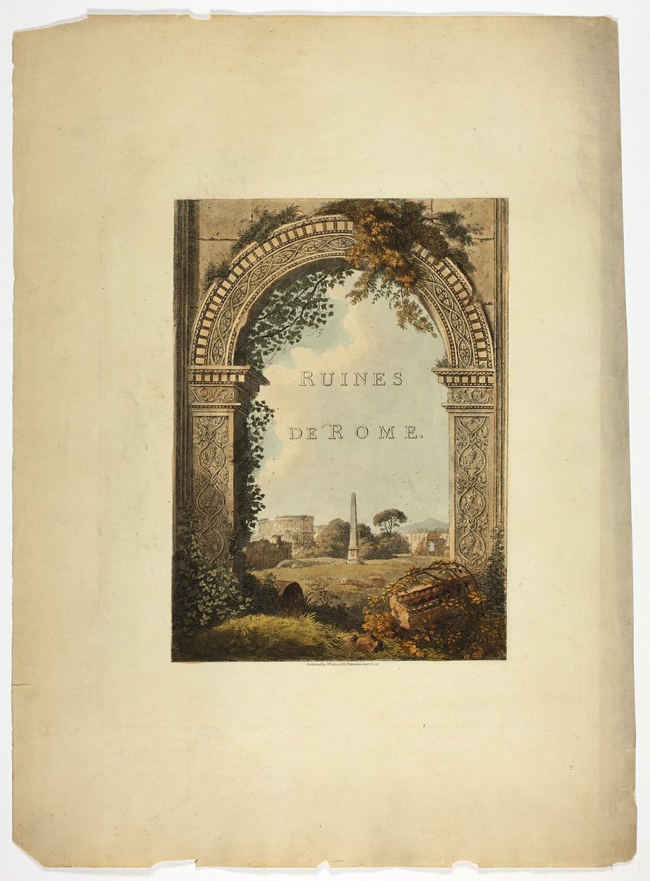 Titelpagina van Ruïnes van Rome door M. Dubourg