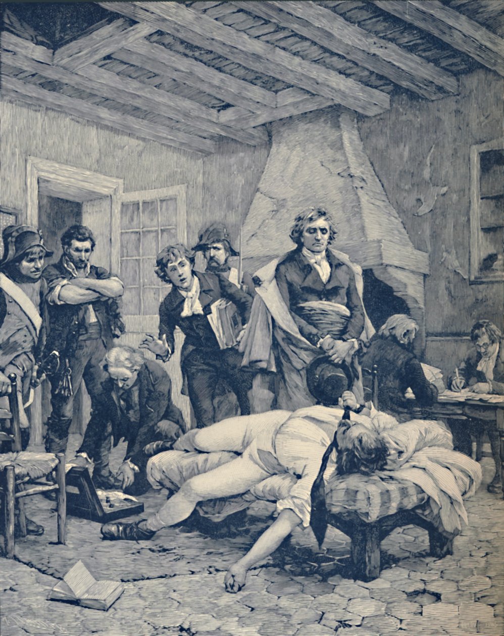 De dood van Pichegru, 1804, 1896 door M. Haider