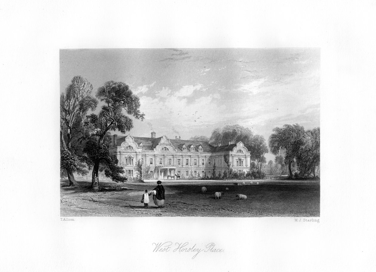 West Horsley, Surrey, 19e eeuw door M. J. Starling