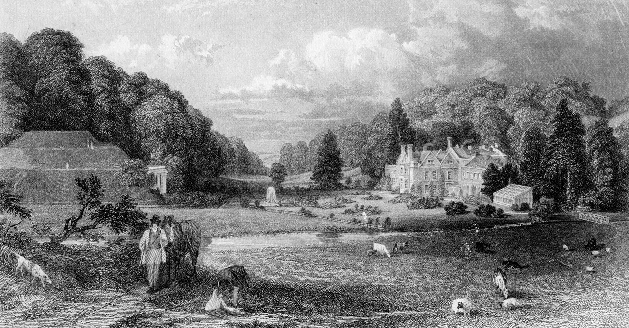 Wotton House, Surrey, 19e eeuw door M. J. Starling