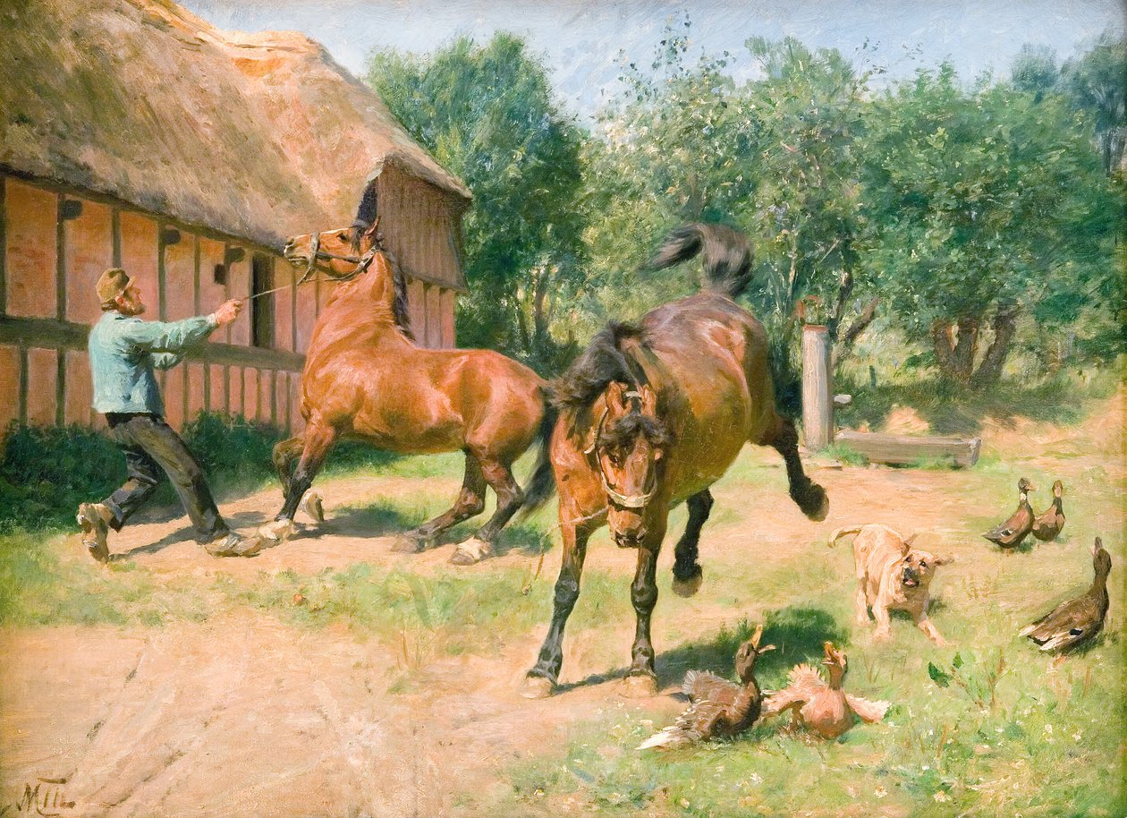 Kåde Paarden door M. Therkildsen