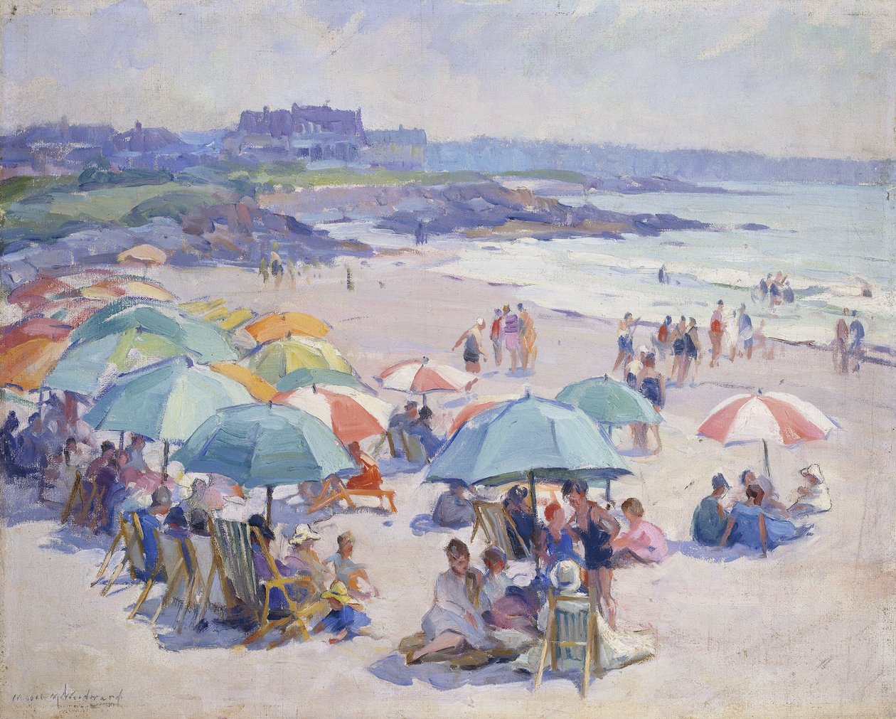 Een Middag op het Strand door Mabel Woodward