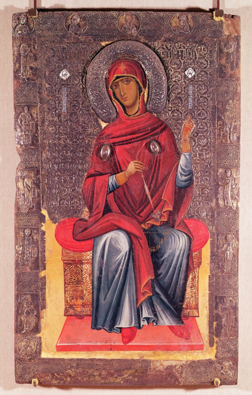 Maagd Maria, uit de Annunciatie door Macedonian School