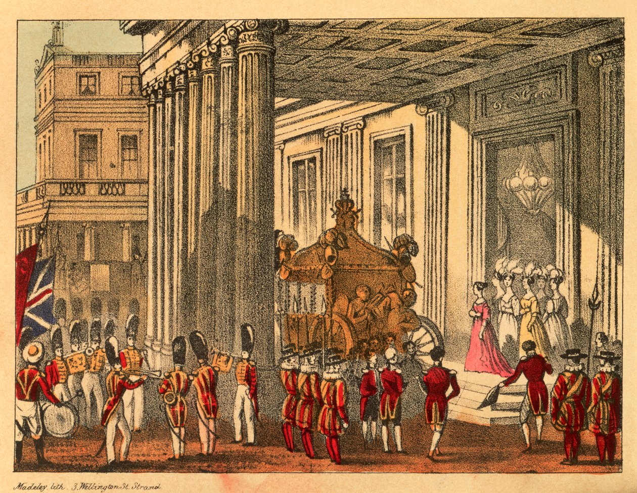 Hare Majesteit verlaat Buckingham Palace door Madeley
