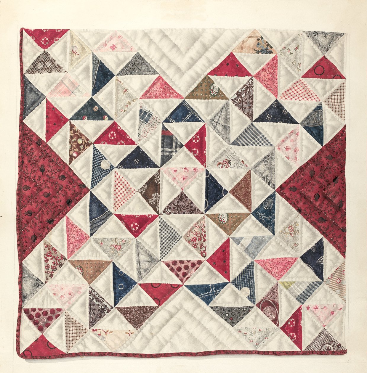 Patchwork quilt door Mae A. Clarke