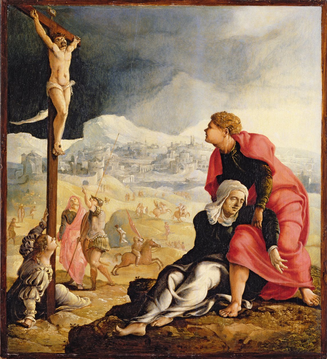 De kruisiging, c.1530 door Maerten van Heemskerck