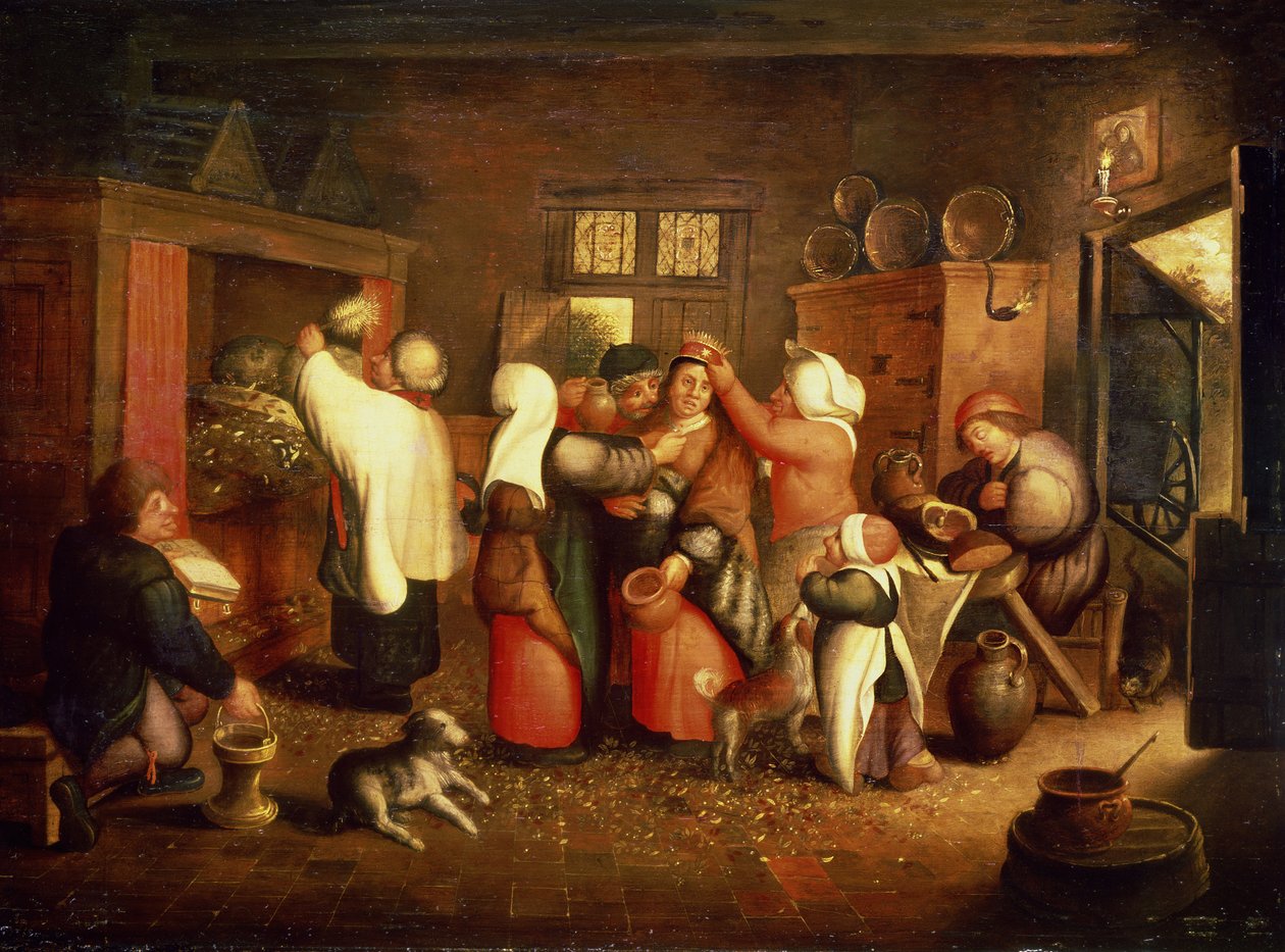 Boerenbruiloft door Maerten van Cleve