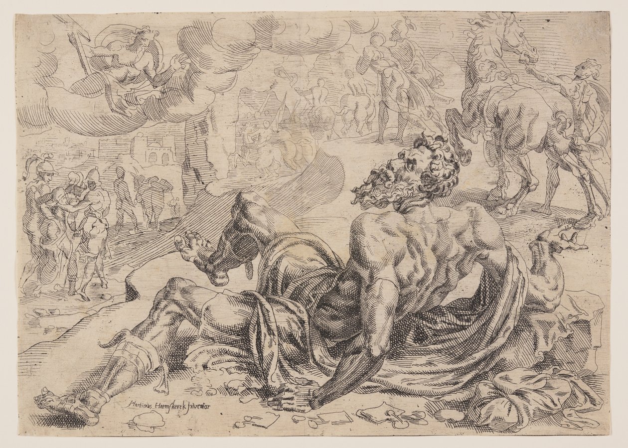 De bekering van Saul door Maerten van Heemskerck