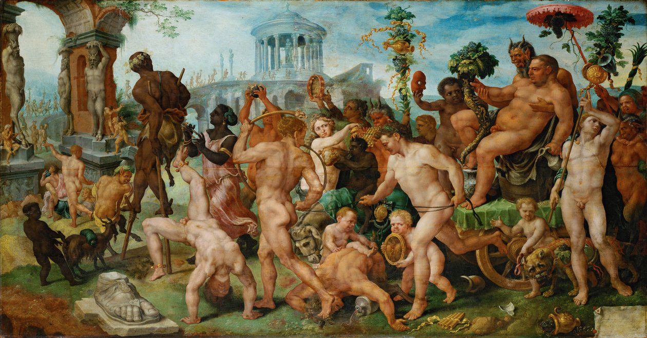 De triomf van Bacchus, 1536-7 door Maerten van Heemskerck