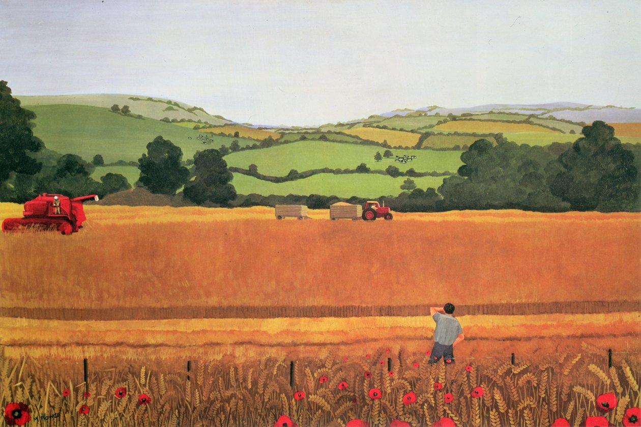 Oogsten in de Cotswolds door Maggie Rowe