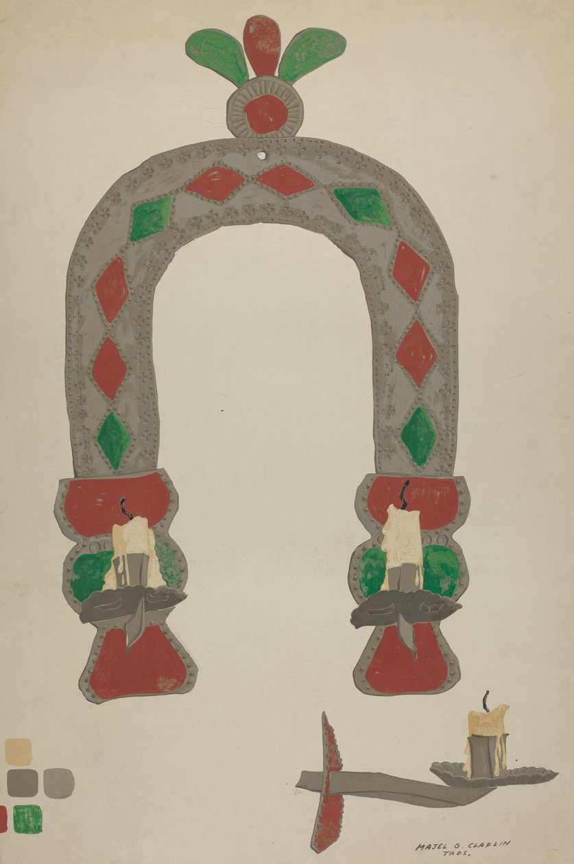Kandelaar door Majel G. Claflin