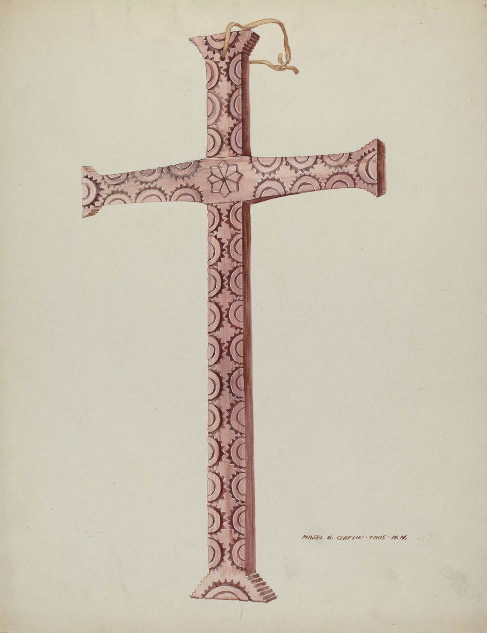 Cedar Cross, ca. 1937 door Majel G. Claflin