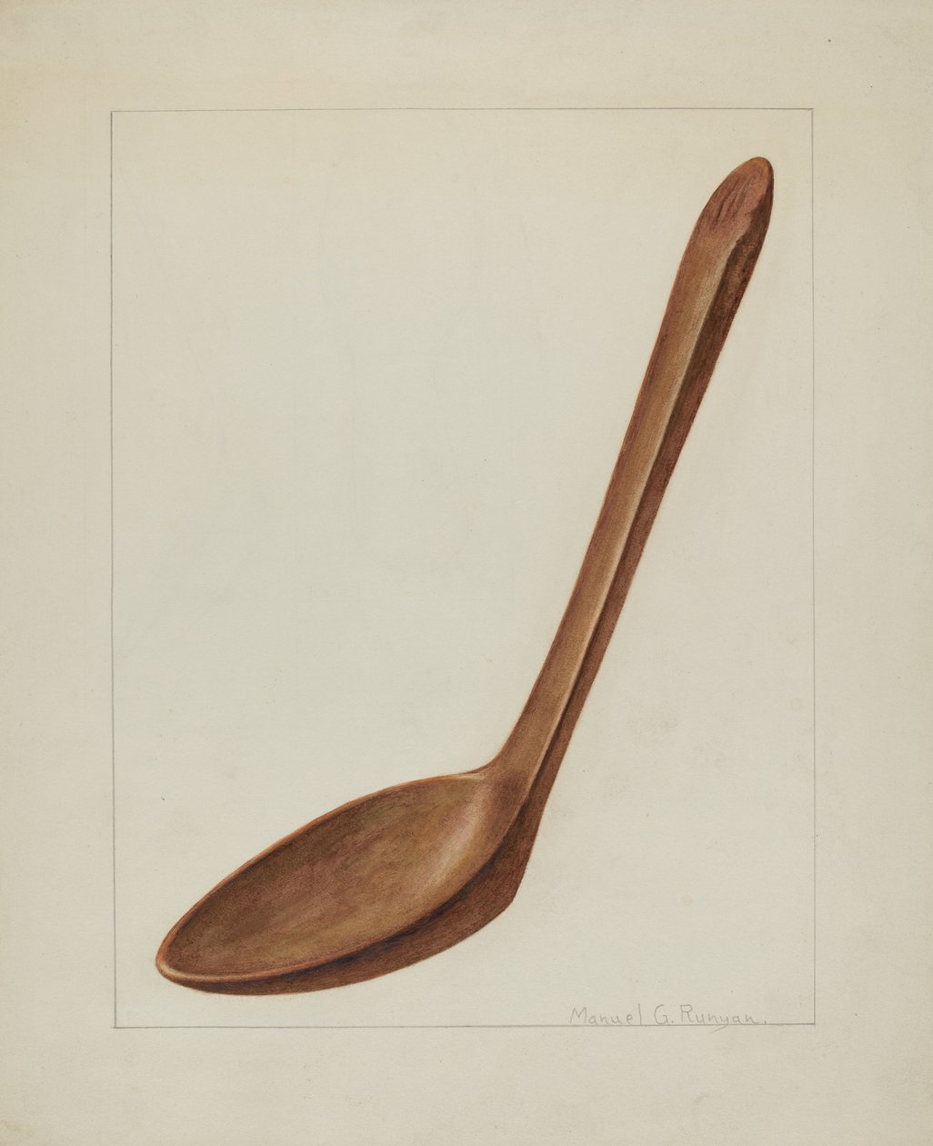 Houten Spatel, ca. 1938 door Manuel G. Runyan