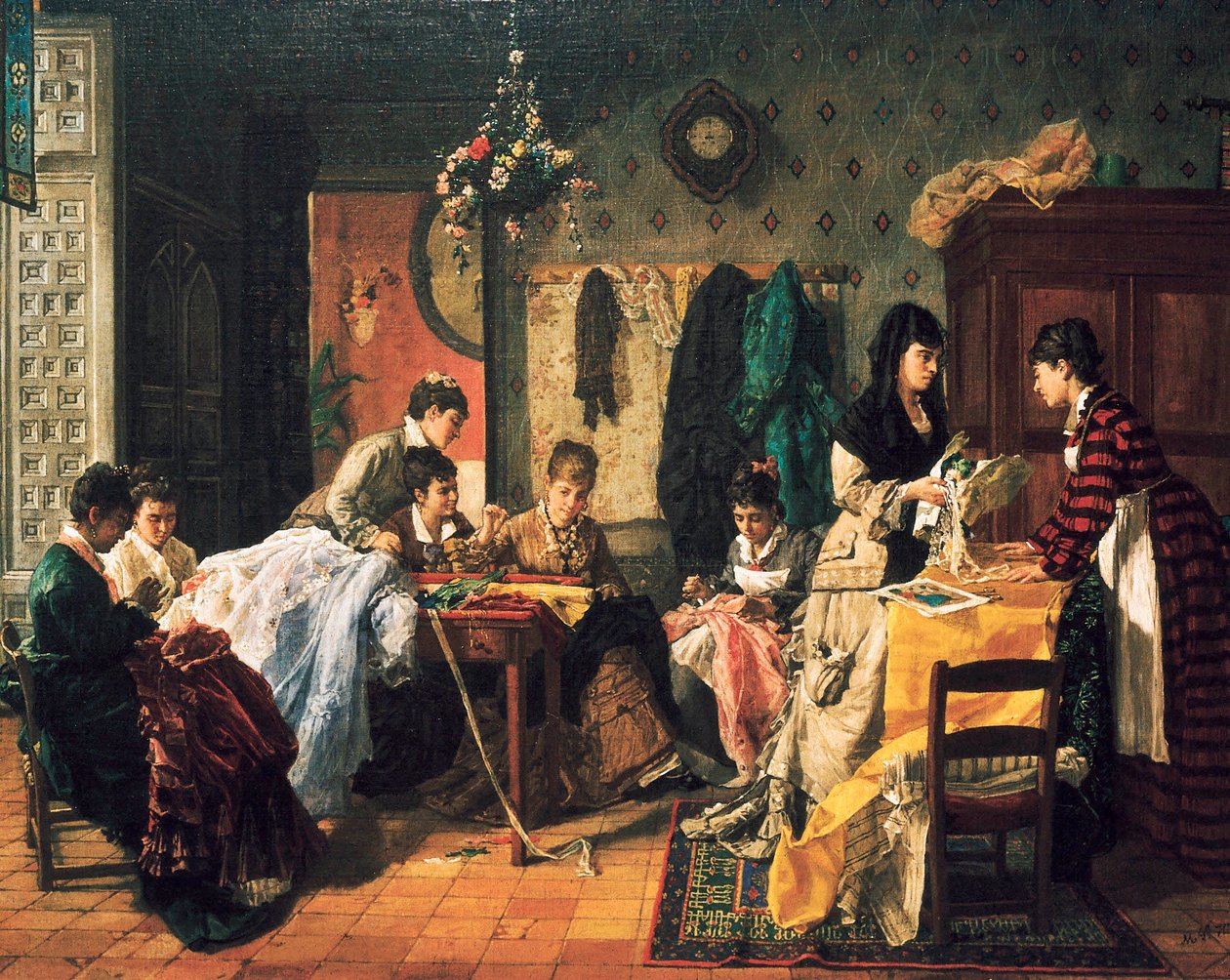 Naaiatelier door Manuel García Hispaleto