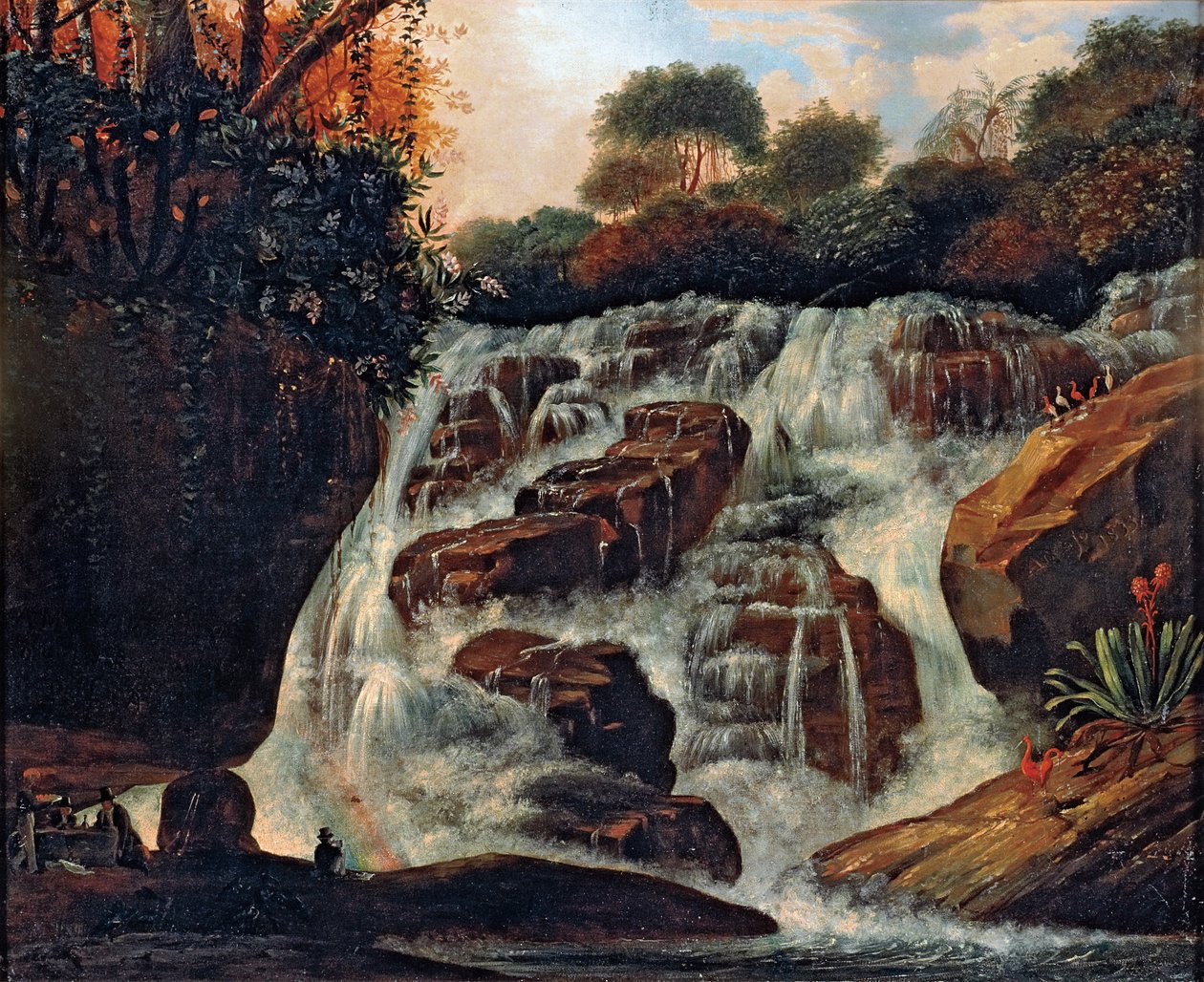 Grote Tijuca Waterval door Manuel de Araújo Porto Alegre