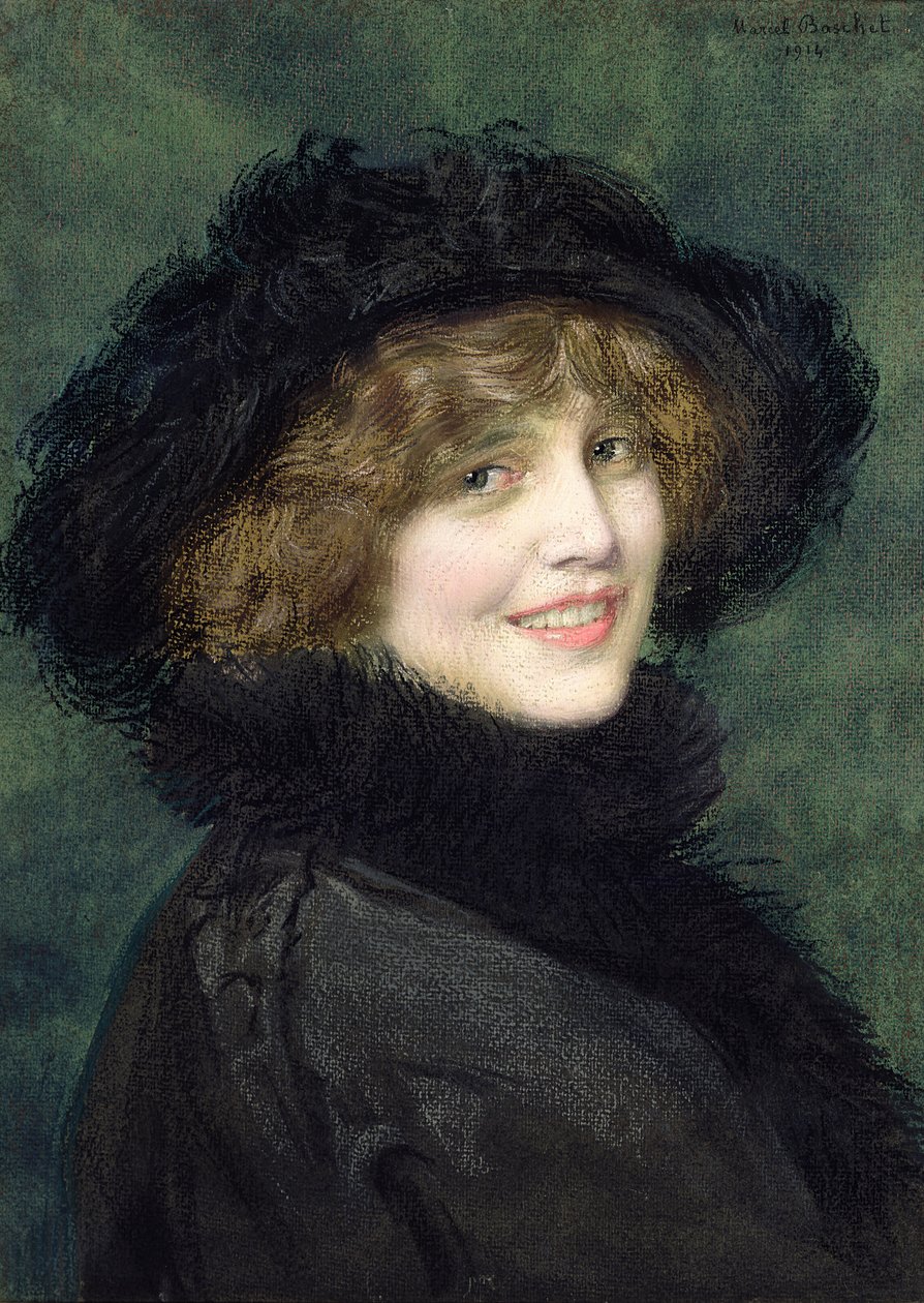 Portret van Madame Ryan, geboren Arlette Warrain, 1914 door Marcel Andre Baschet