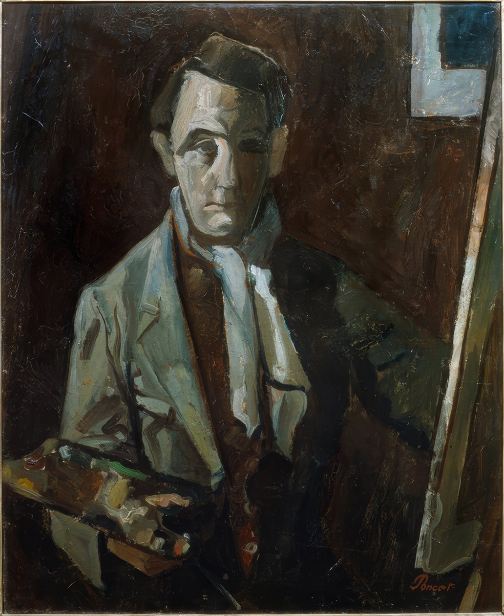 Zelfportret van Marcel Poncet door Marcel Poncet