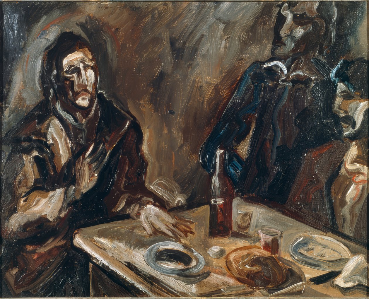 De pelgrims van Emmaüs door Marcel Poncet