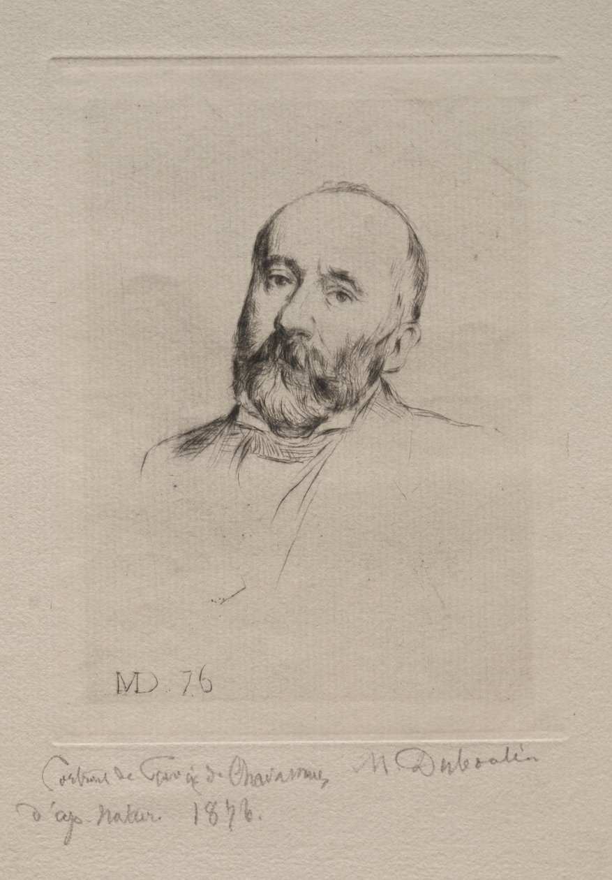 Puvis de Chavannes, 1876 door Marcellin Gilbert Desboutin