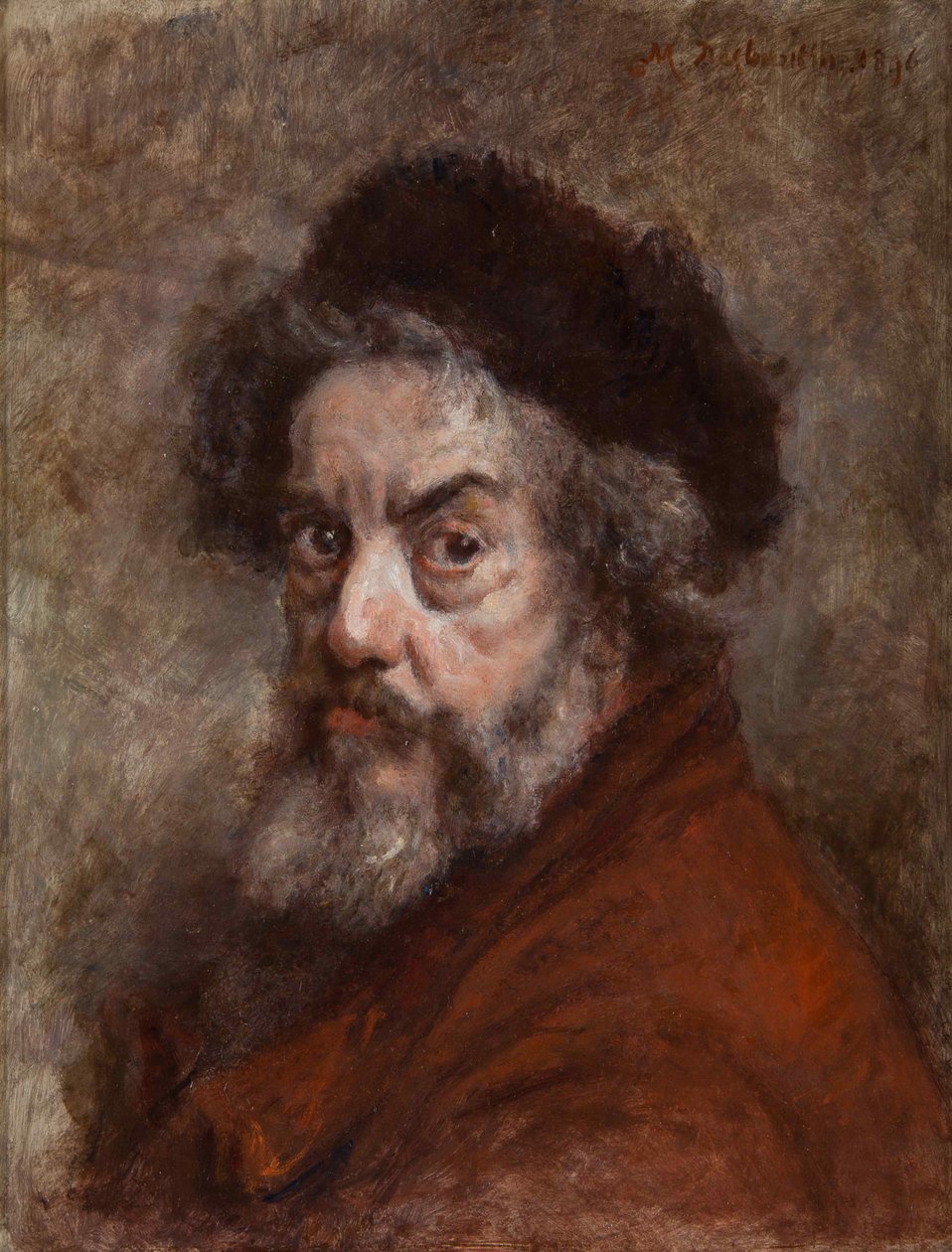 Zelfportret, 1896 door Marcellin Gilbert Desboutin
