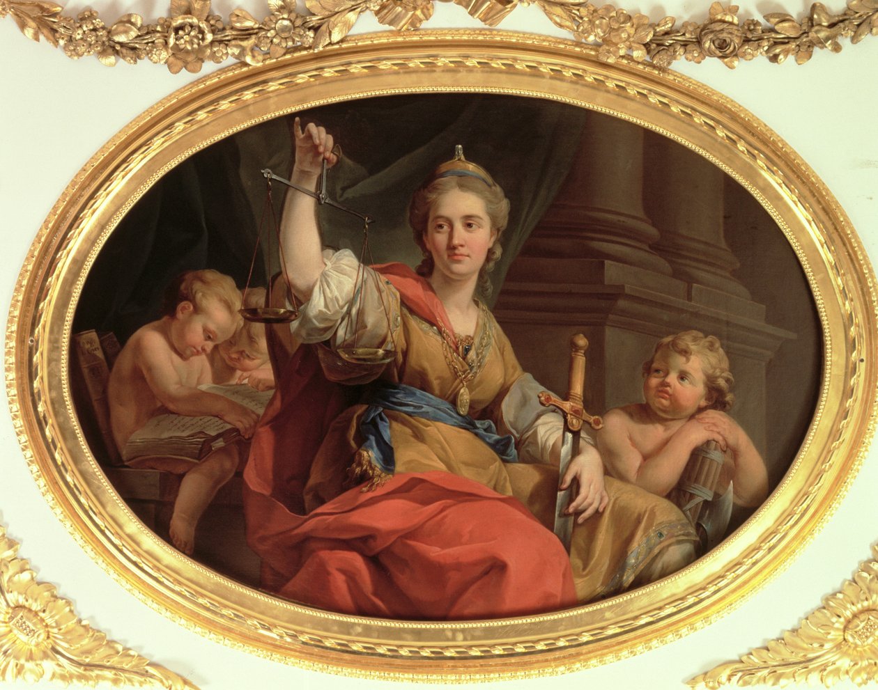 Gerechtigheid, c.1777 door Marcello Bacciarelli