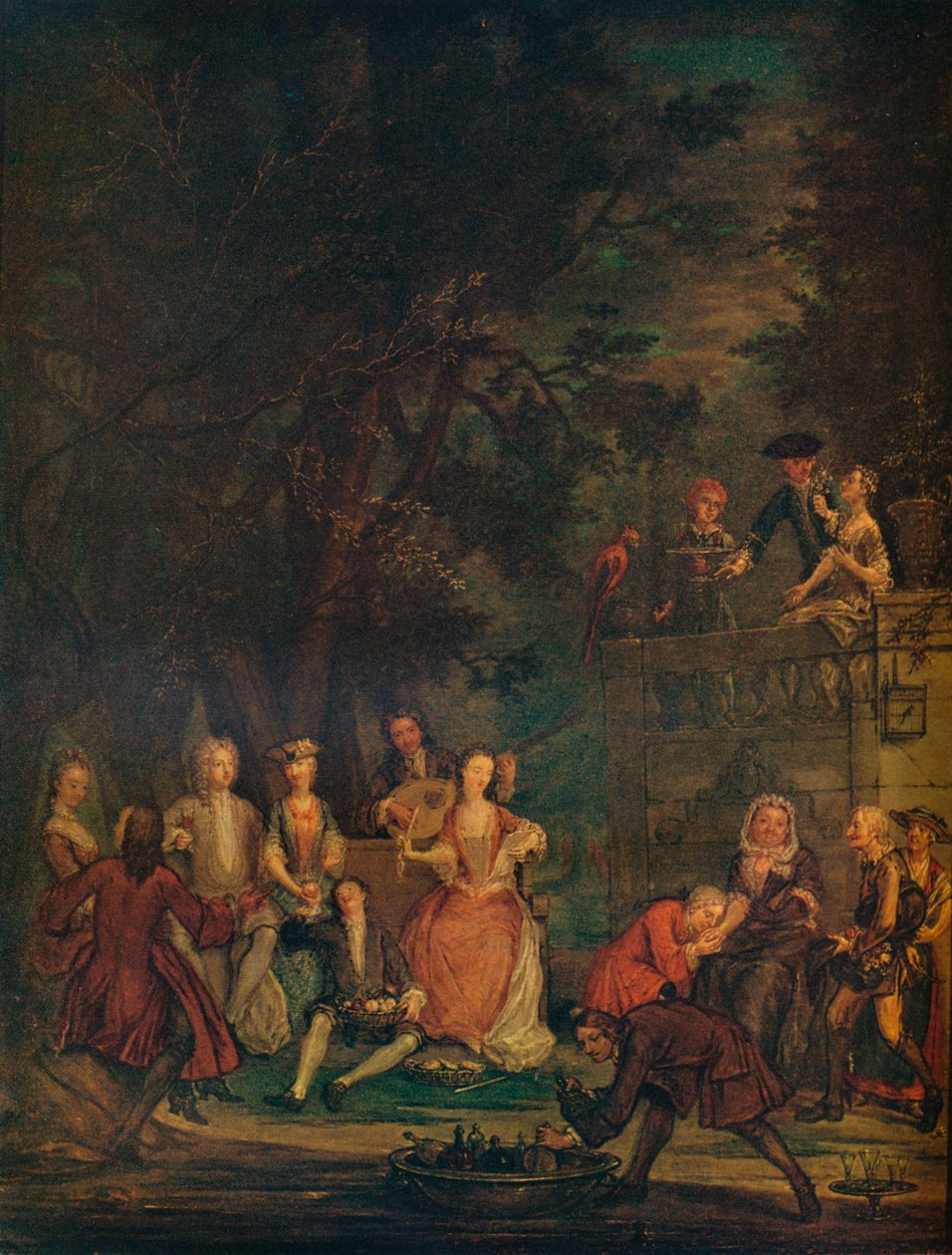 Een Gesprekstuk, ca. 1700, 1931 door Marcellus Laroon the Younger