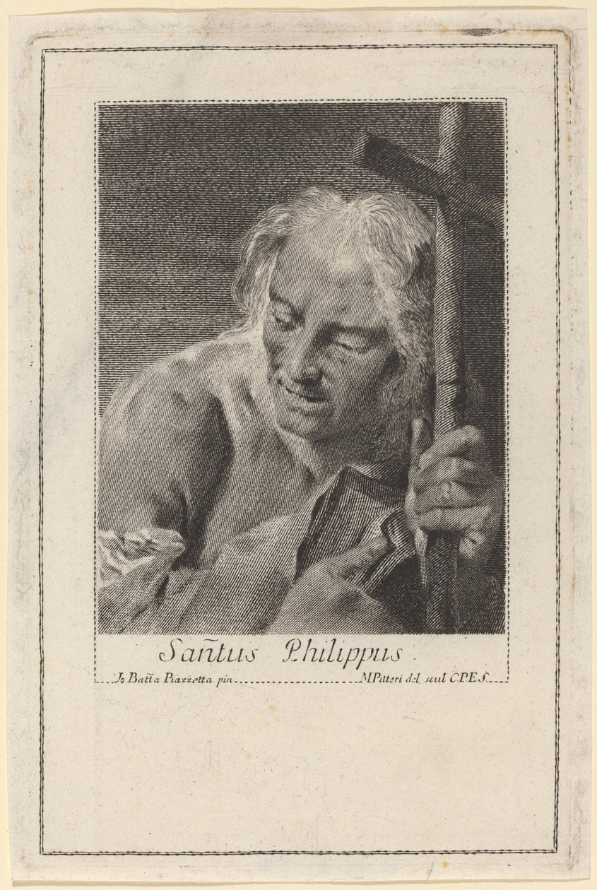 Sint Philippus door Marco Alvise Pitteri after Giovanni Battista Piazzetta