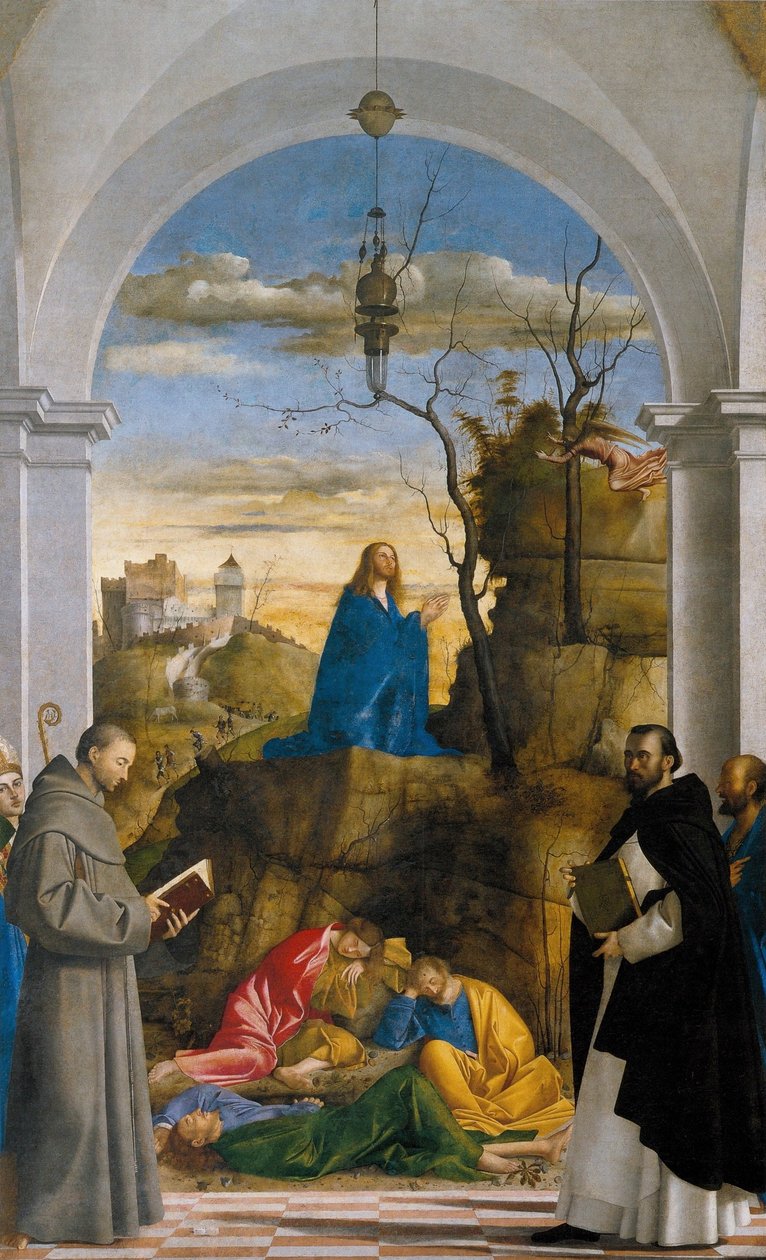 Christus op de Olijfberg door Marco Basaiti