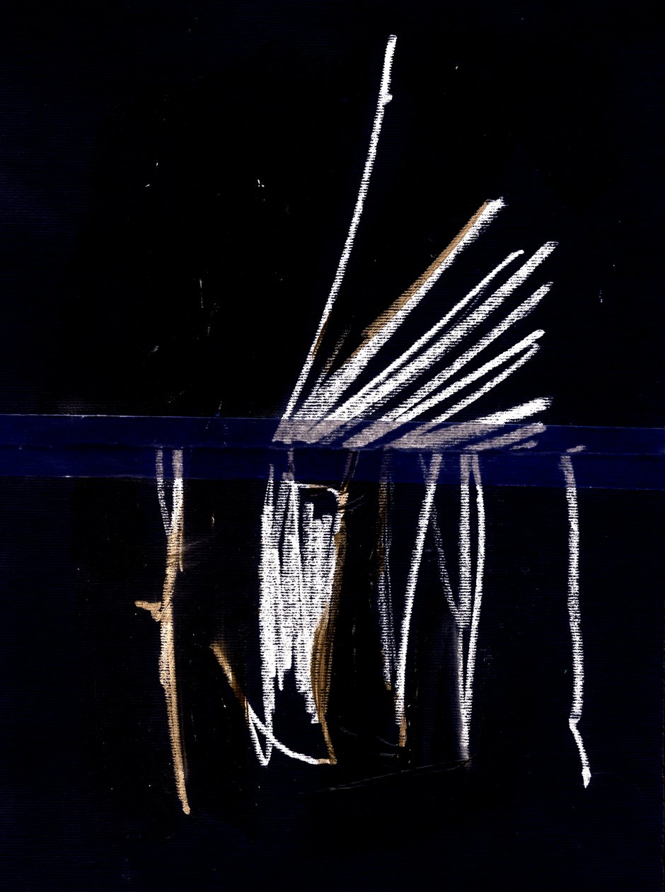Due, 2018 (collage) door Marco Campedelli