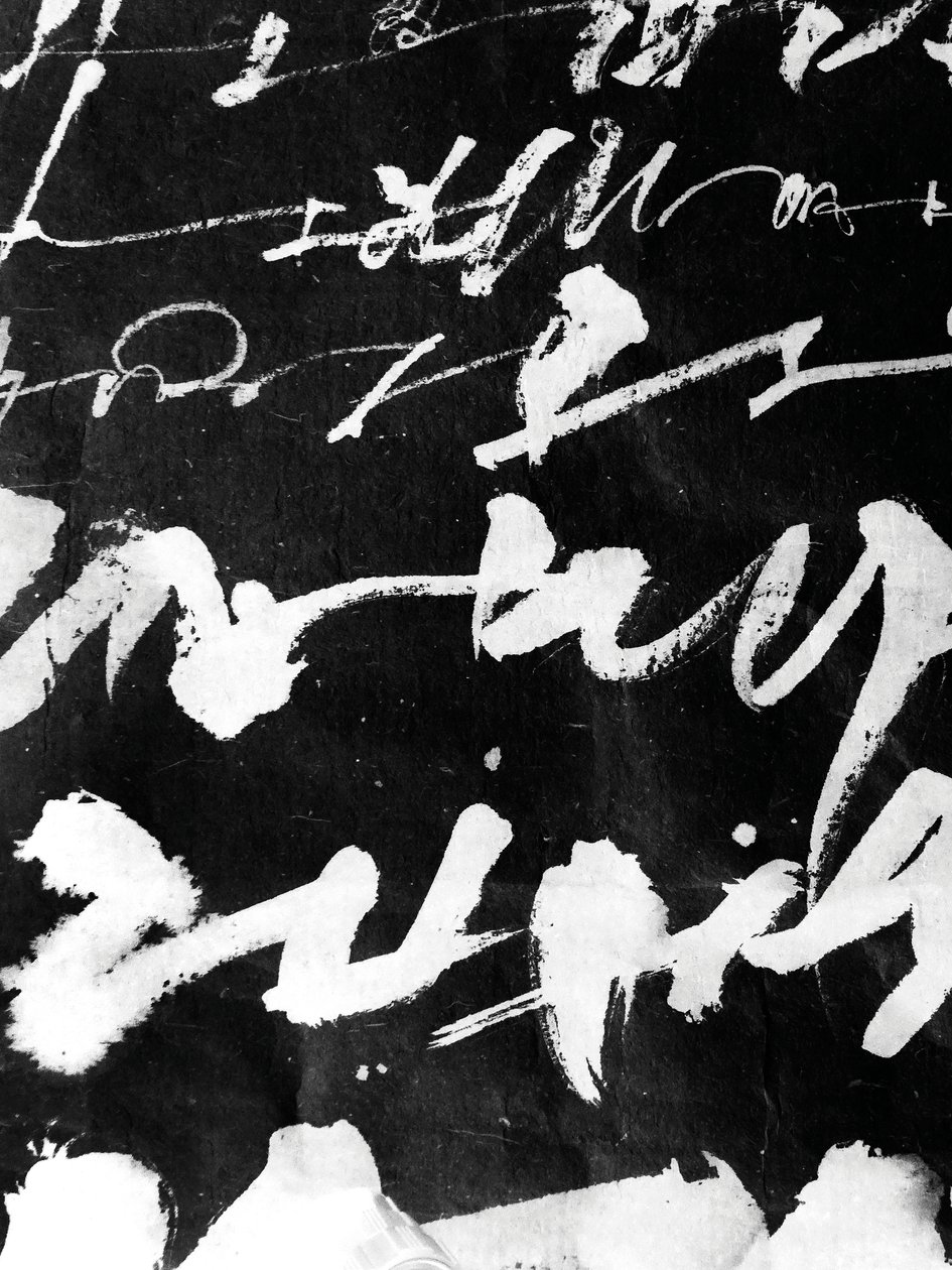 Wabi Sabi (detail), 2018 (inkt op papier) door Marco Campedelli