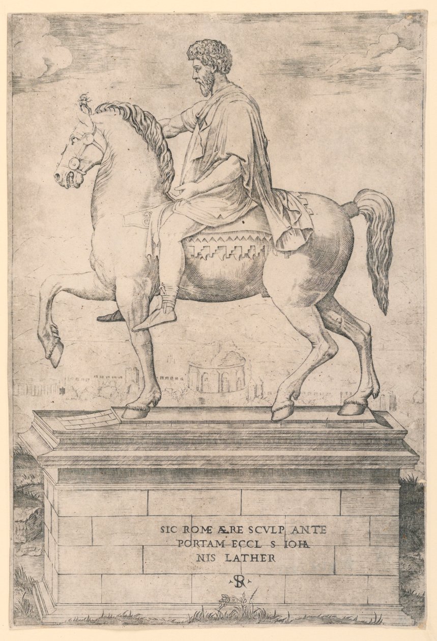 Ruiterstandbeeld van Marcus Aurelius door Marco Dente