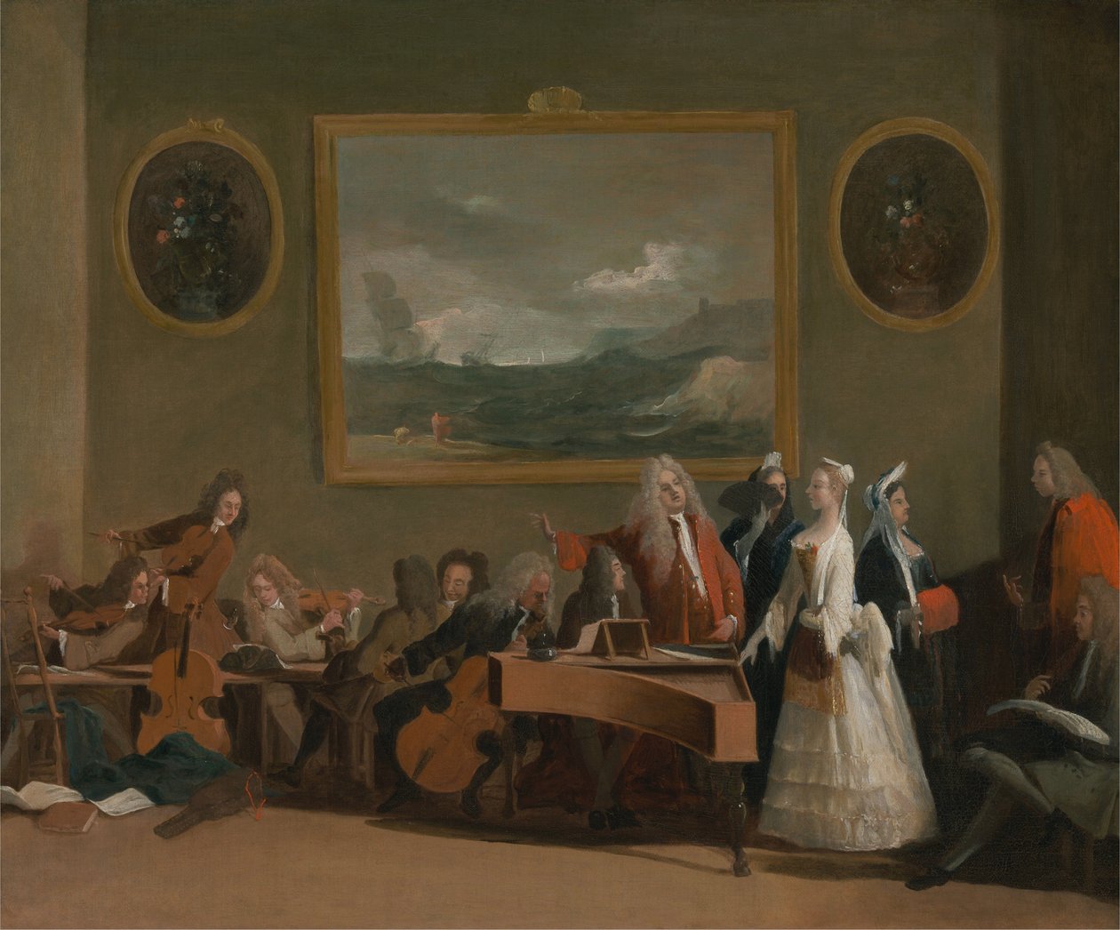 Repetitie van een opera door Marco Ricci