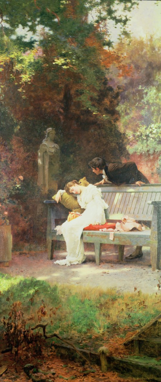 Een Gestolen Kus, 1894 door Marcus Stone