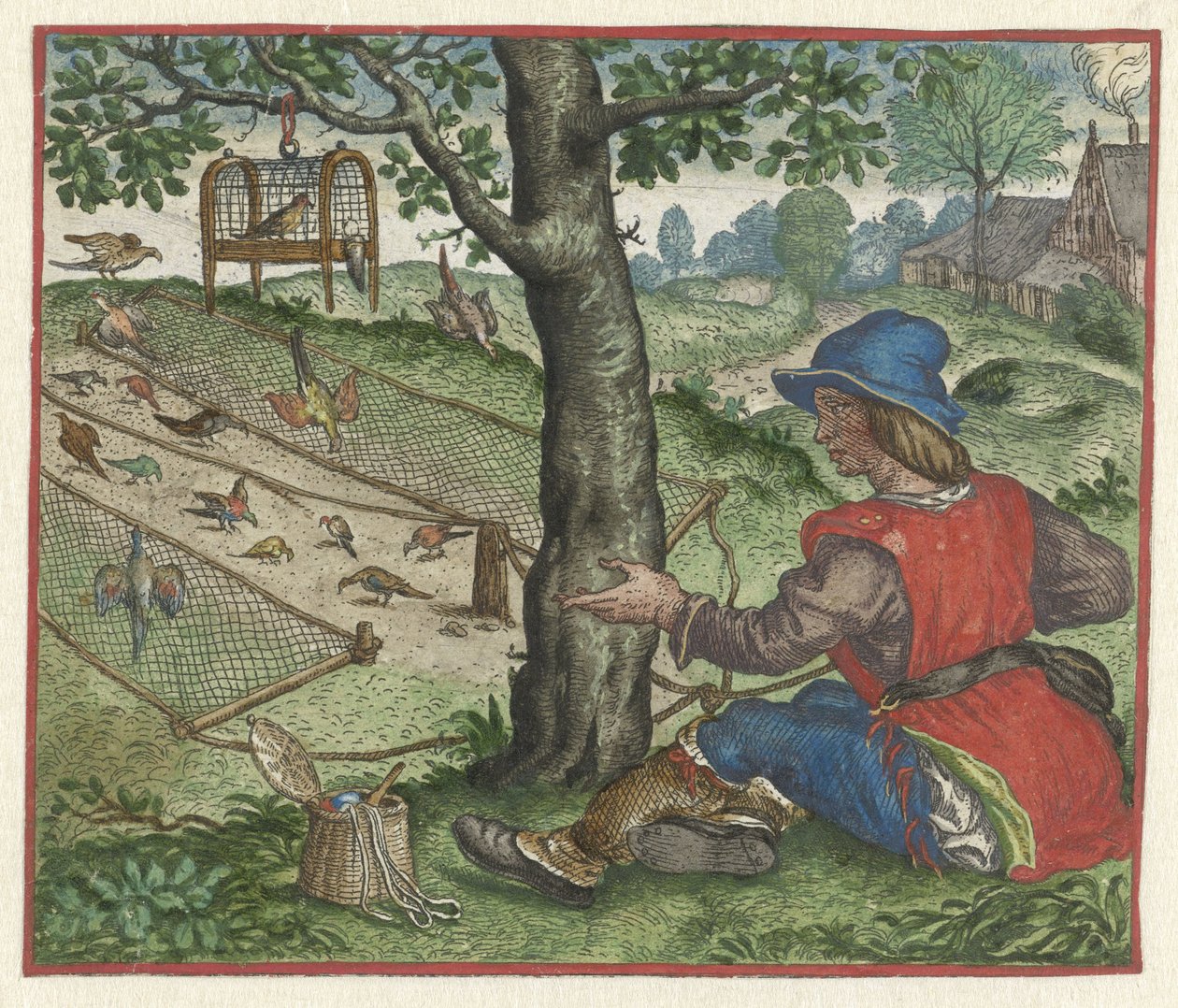 Fabel van de vogelaar door Marcus Gheeraerts (I)