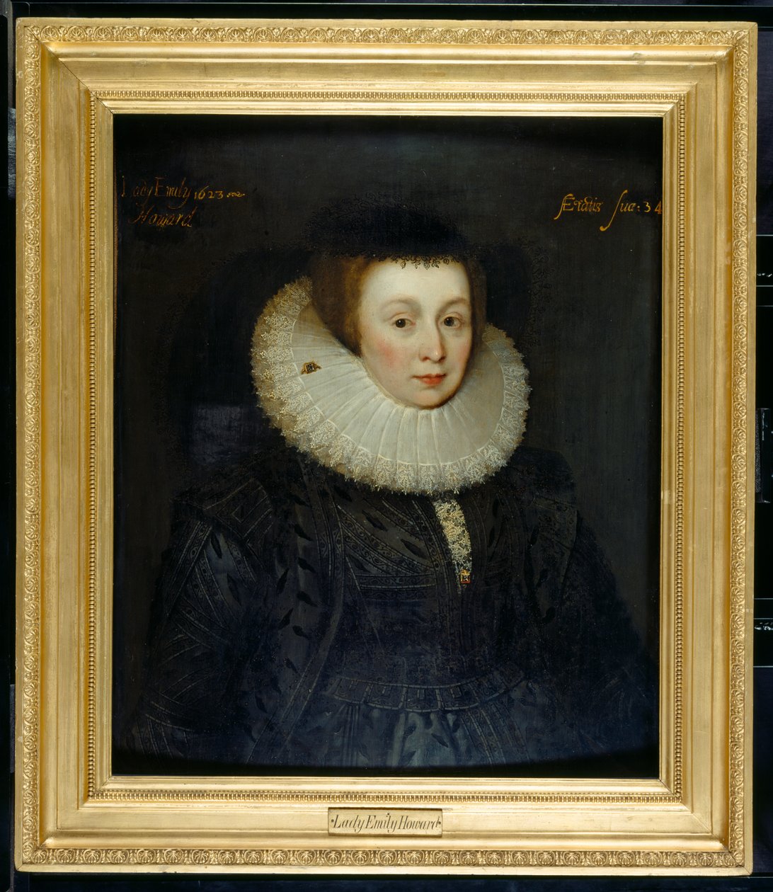 Lady Emily Howard door Marcus Gheeraerts