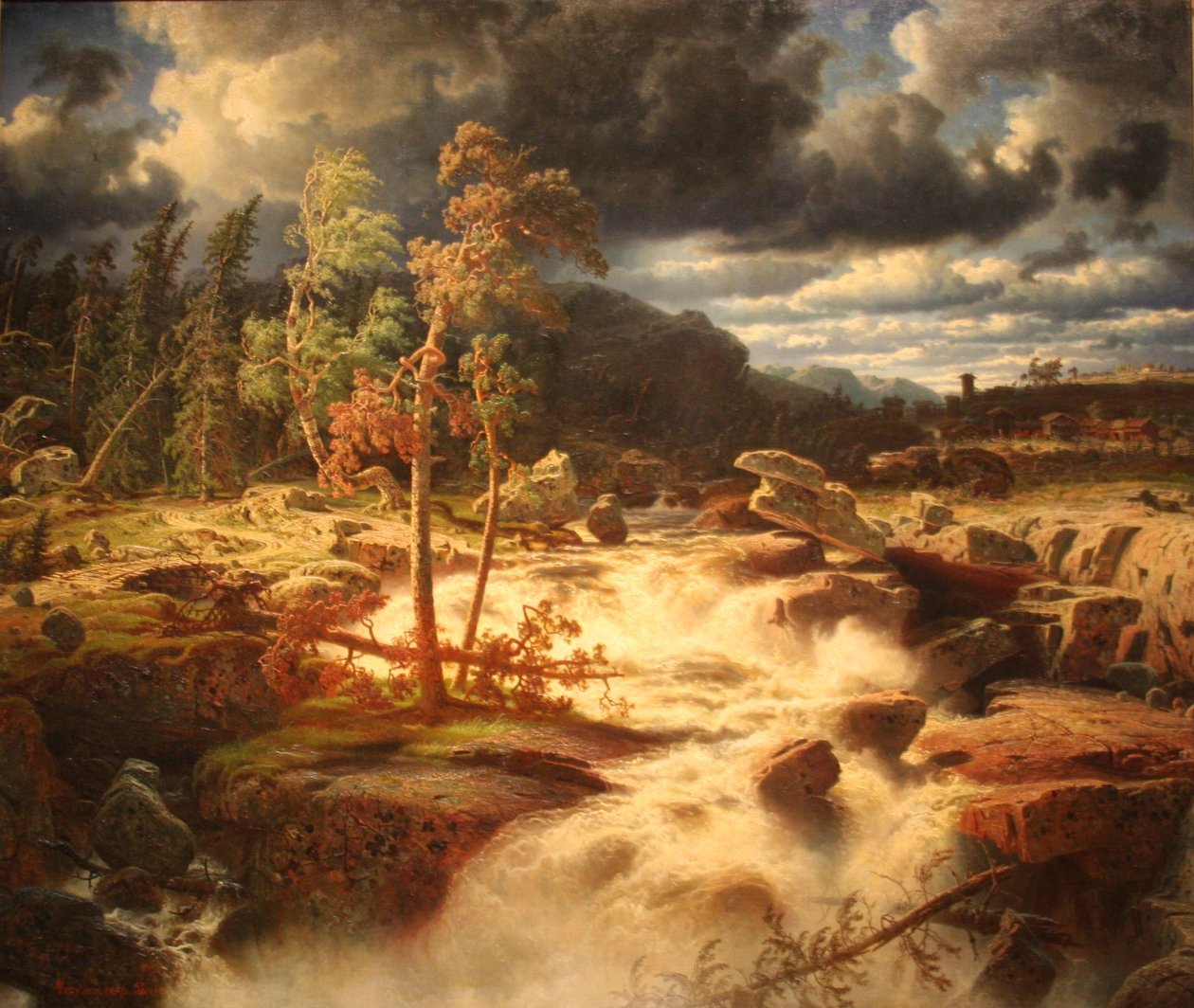 Waterval in Småland door Marcus Larson