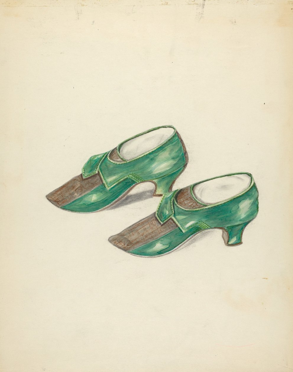 Damesschoenen, ca. 1940 door Margaret Concha