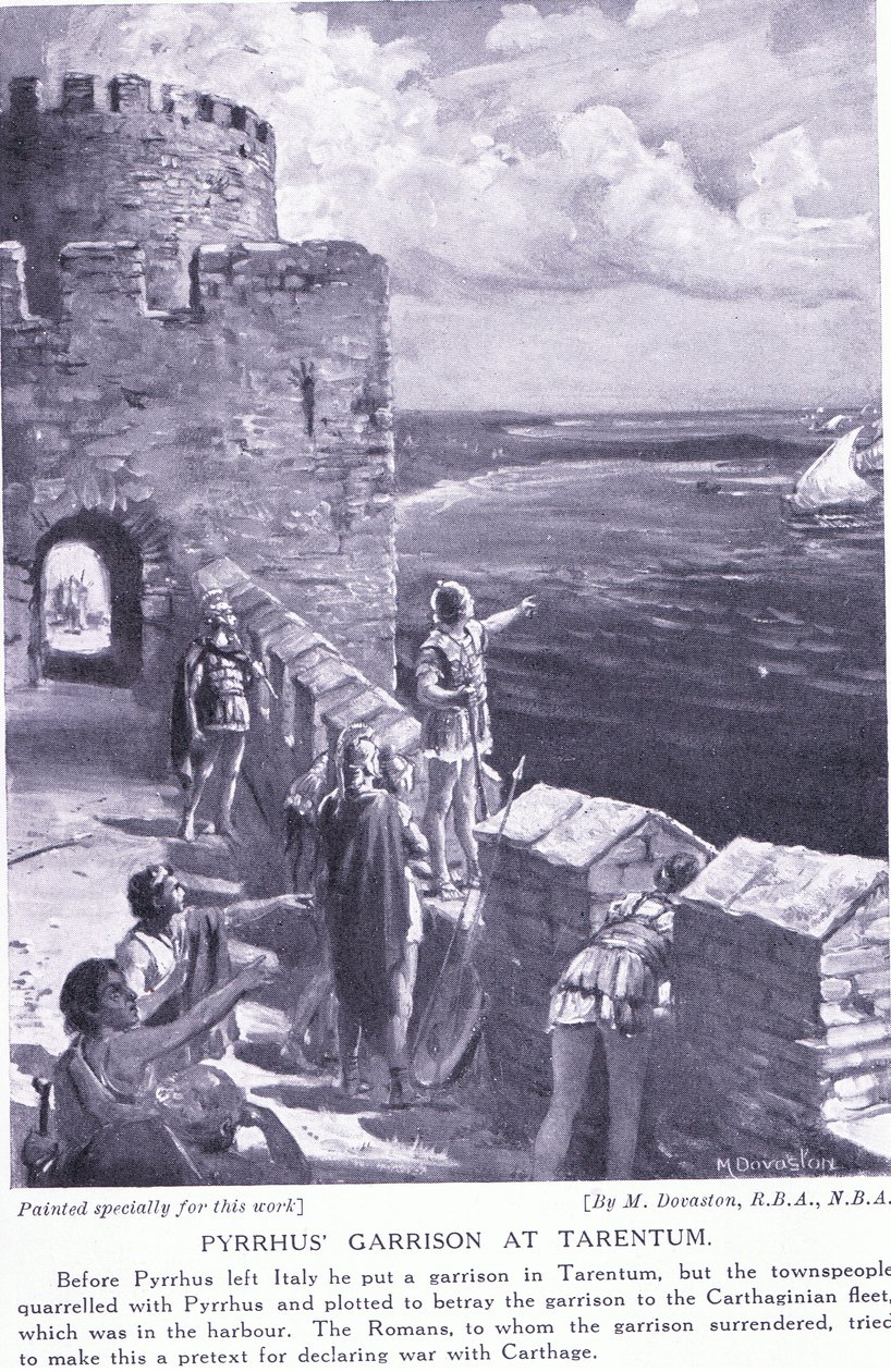 Pyrrhus garnizoen in Tarentum door Margaret Dovaston